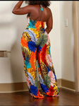 Tropical Boho Wide Leg Jumpsuit