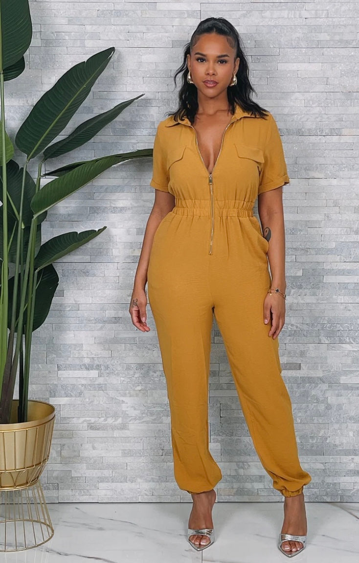 Airflow Front Zip Jumpsuit