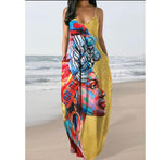 Miss Nefertiti Maxi Sun Dress (Yellow)