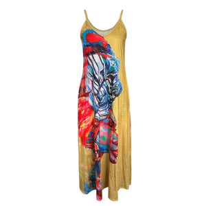 Miss Nefertiti Maxi Sun Dress (Yellow)